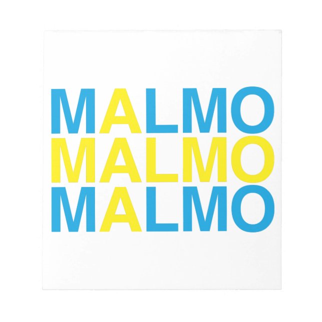 Bloc-note MALMO Swedish Flag (Devant)