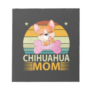 Bloc-note Maman Chihuahua Vintage Fête des mères amateurs de