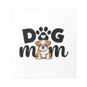 Bloc-note Maman de chien bouledogue Maman de chien