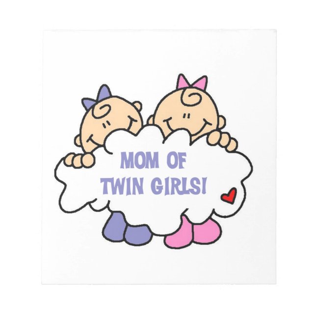 Bloc-note Maman de T-shirts et cadeaux Twin Girls (Devant)