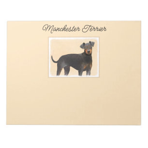 Bloc-note Manchester Terrier Peinture Art animal original