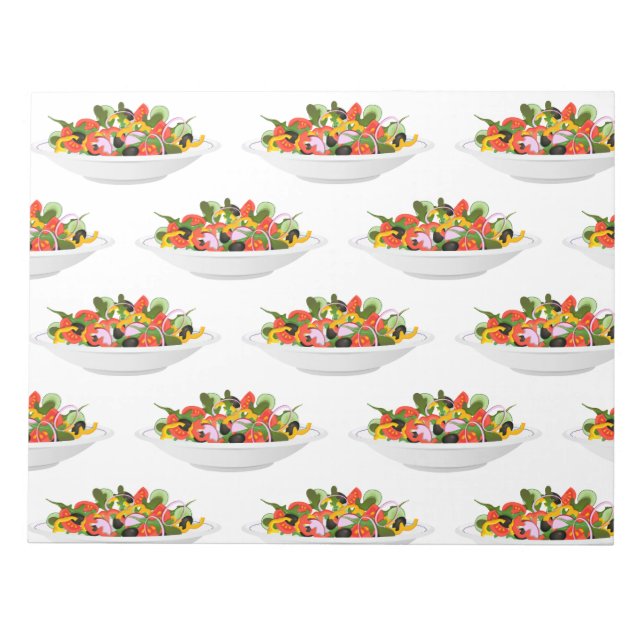 Bloc-note Mangez plus de plantes frais motivation salade let (Devant)