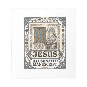 Bloc-note Manuscrit de Jésus Foi chrétienne vintage Jésus