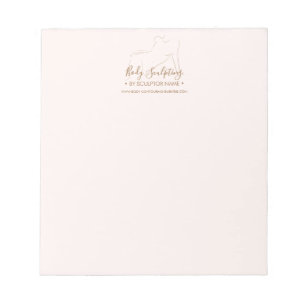 Bloc-note Maquillage moderne rose sculptant le contouring be
