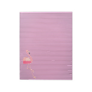 Bloc-note Marcher rose Flamant rose note Pad