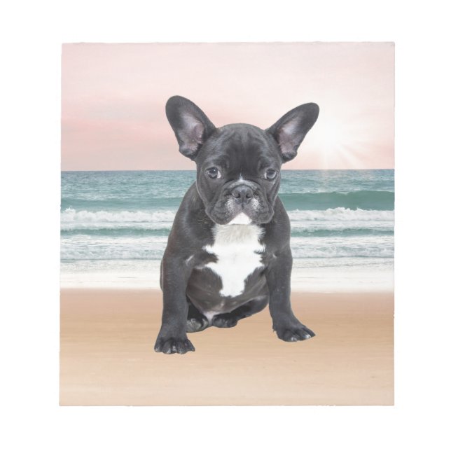 Bloc-note Mare French Bulldog Beach Eau Soleil (Devant)