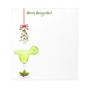 Bloc-note Margaritas et Mistletoe Noël