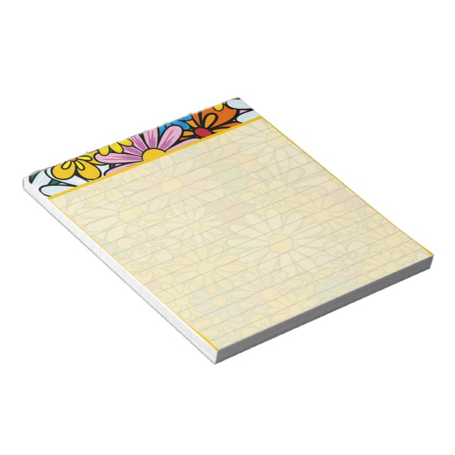 Bloc-note Marguerites funky (Incliné)