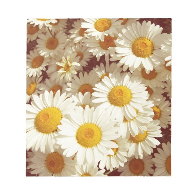 Bloc-note marguerites vintages (Devant)