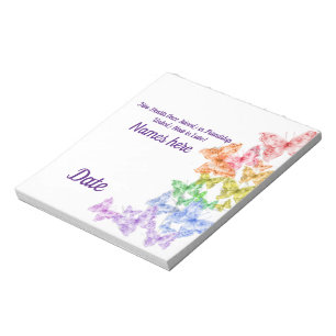 Bloc-note Mariage Gay Rainbow Butflies Barres à bonbons