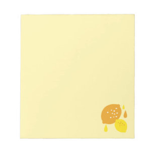 Bloc-note Marine Blue Lemon Art - Refresh Citrus Design