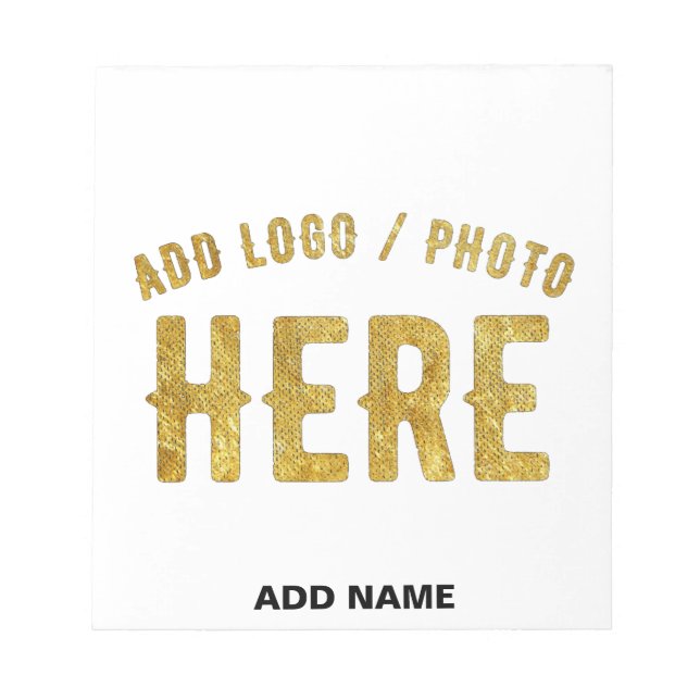 BLOC-NOTE MARQUE BLANCHE MODERNE ET PERSONNALISABLE VÉRIFIÉE (Devant)