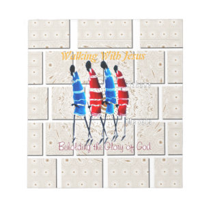Bloc-note Massai Morans art chrétien Imprimer