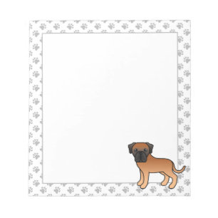 Bloc-note Mastiff Anglais Abricot Chien de Dessin Animé Mign