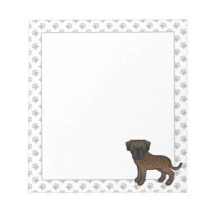 Bloc-note Mastiff Anglais Bringé Chien de Dessin Animé Migno