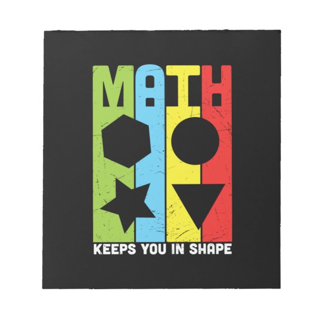 Bloc-note Math Enseignant Math Math vous maintient dans la f (Devant)