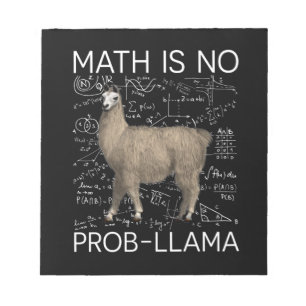 Bloc-note Math is No Prob-Llama - Professeur de Math Llama