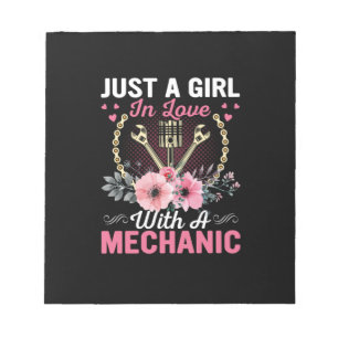 Bloc-note Mécanique Juste Une Fille Amoureuse Avec Un Mécani