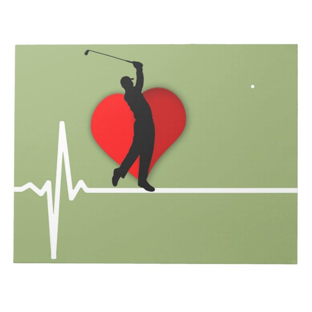 Bloc-note Médecin de golf ekg (Devant)