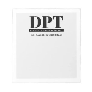 Bloc-note Médecin DPT moderne personnalisé de thérapie physi