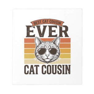 Bloc-note Meilleur Cousin Chat Ever Création de Chemise pour