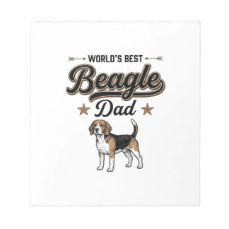 Bloc-note Meilleur Papa Beagle du Monde Chien Vintage