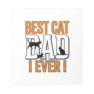 Bloc-note Meilleur Papa Chat du Monde Design de Chemise Vint