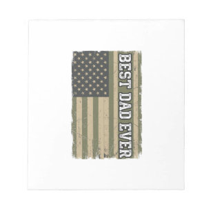 Bloc-note Meilleur Papa Patriote Drapeau Vintage Chemise Pèr