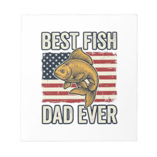 Bloc-note Meilleur Papa Poisson Jamais T-Shirt Vintage Poiss