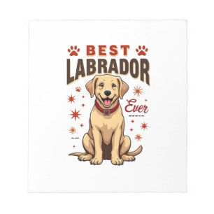 Bloc-note Meilleur parent Labrador de tous les temps Vintage