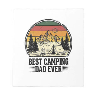 Bloc-note Meilleur père de camping jamais conception de chem