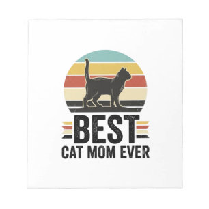 Bloc-note Meilleure Maman de Chat Vintage Chat Noir Rétro De