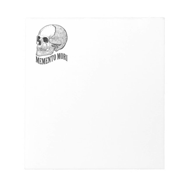 Bloc-note Memento mori (Devant)