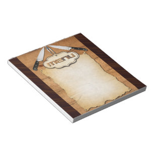 Bloc-note Menu