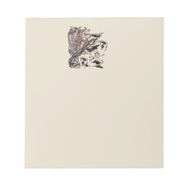 Bloc-note Mermaids Vintage Victorian Illustration (Devant)