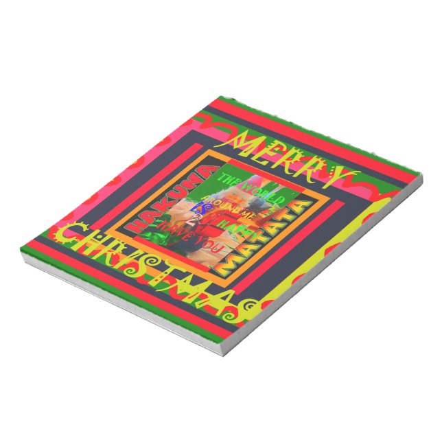 Bloc-note Merry Christmas The world around me is happy to ha (Tourné)