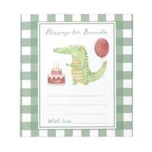 Bloc-note Message de capsule temporelle d'anniversaire de cr