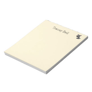 Bloc-note Mignon petit âne gris crème