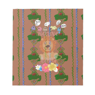 Bloc-note Mignonne Bébé Lion King : Hakuna Matata Design