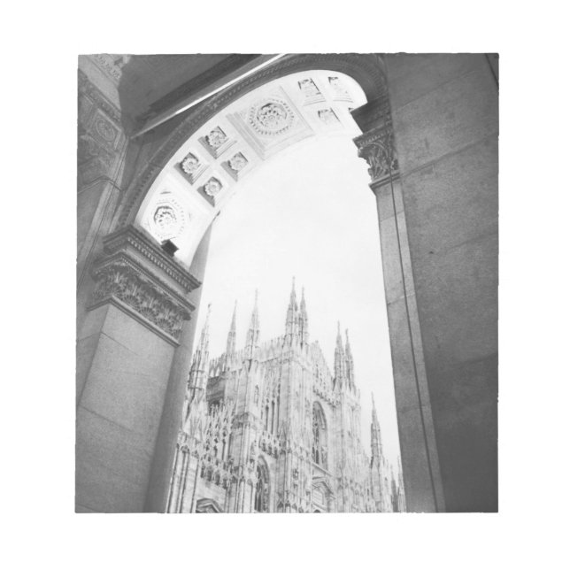 Bloc-note Milano Italie, Galleria Vue du Duomo (Devant)