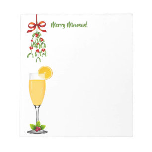 Bloc-note Mimosas et Mistletoe Noël