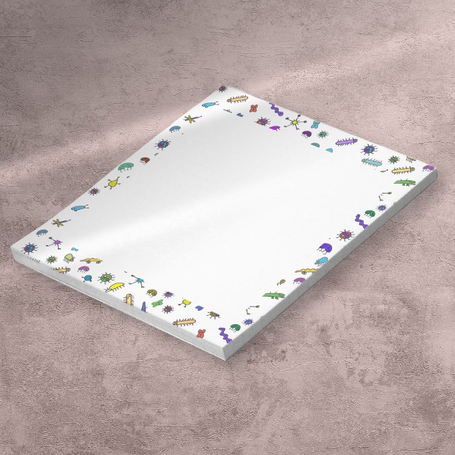 Bloc-note Mini Bugs et Mini Beasts aux couleurs mignonnes (Cute Colorful Mini Bugs and Mini Beasts Notepad)