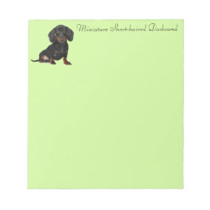 Bloc-note Miniature courte Haired Dachsund