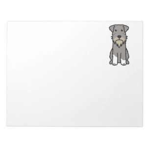 Bloc-note Miniature Schnauzer Dog Cartoon