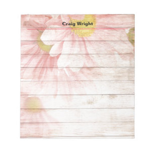 Bloc-note Minimaliste Floral Professionnel Simple