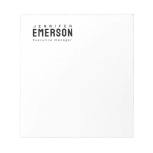 Bloc-note Minimaliste moderne professionnel plain