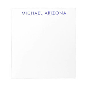 Bloc-note Minimaliste Moderne Simple Nom Propre