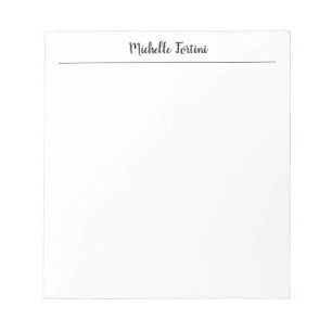 Bloc-note Minimaliste Professionnel Écriture Classique Simpl