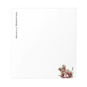 Bloc-note Minimaliste Professionnel Fleur Moderne Simple