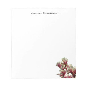 Bloc-note Minimaliste Professionnel Fleur Moderne Simple